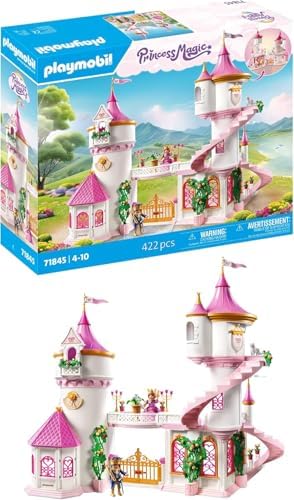 PLAYMOBIL | Princess Magic | Prinzessinnenschloss mit Königspaar | Prinzessinnen Spielzeug | Schloss Spielset | Märchen Spielzeug für Kinder ab 4 Jahren | 71845