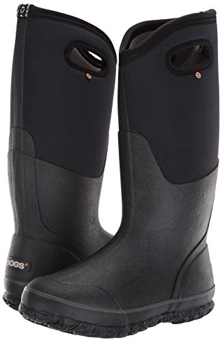 Bogs Women's Classic High Handle Waterproof Insulated Boot,Black,8 M US