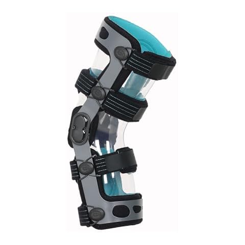 Komzer ACL Knee Brace for Ligament Injuries, Sports Injuries, Arthritis (OA) & Preventive Protection & Relief from Knee Joint Pain Degeneration Men and Women (M-Left) Cover