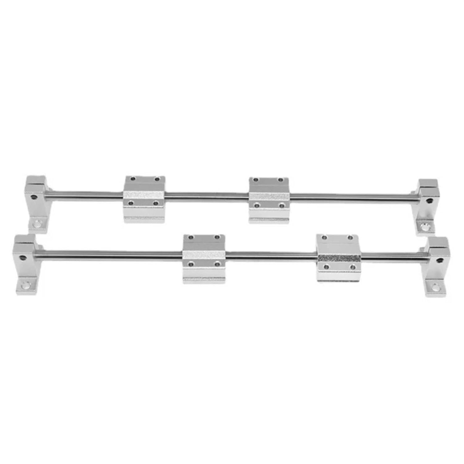 KP08 400mm T8 Lead Screw Kit Including 2x400mm Linear Motion Rod Shaft Guide & 4pcs Linear Slide Block for 3D