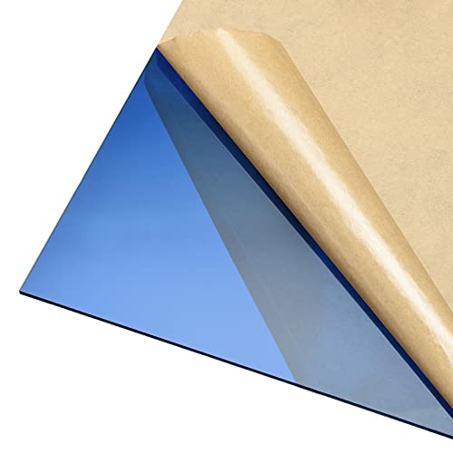 Image of DMiotech 12 inch x 12 inch 3mm Thick Blue Clear Acrylic Sheet for DIY Craft Projects