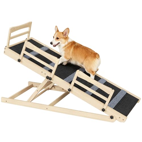HOOBRO Dog Ramp for Bed, 47.2