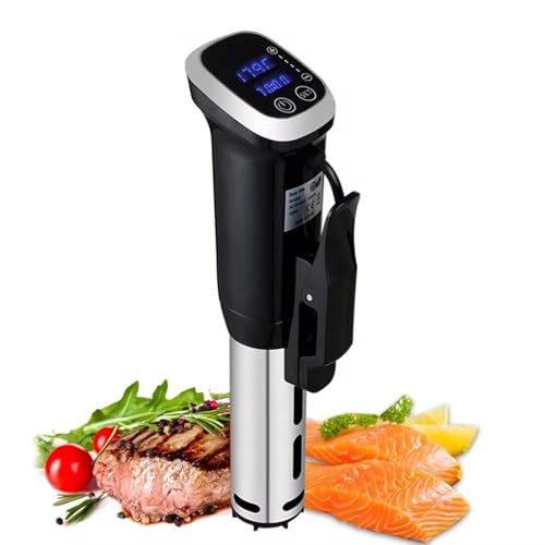 Machine sous vide 1200 W, circulation d'immersion pour cuiseur sous vide avec température précise et fonction d'étalonnage, immersion thermique, chauffage rapide avec minuterie, cadeau cuisiniers