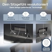 CLOUVOU MasterSeat Bürostuhl Ergonomisch [TESTSIEGER] – Ansicht 3