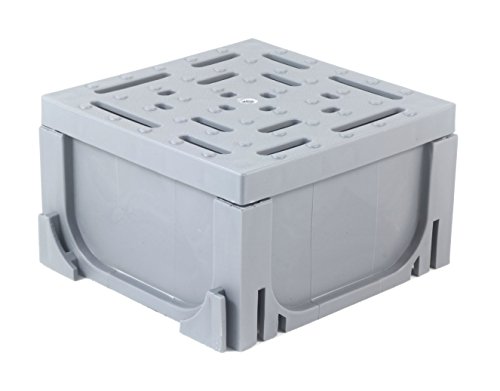 Image of URA WATER - Four-Way Connector for Gray Plastic Drain UA-100 Series