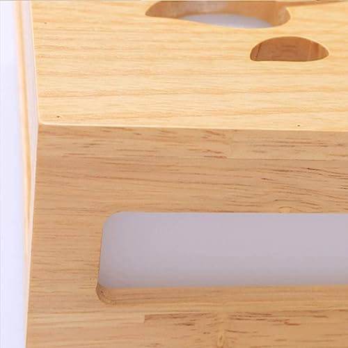Lámpara de panel de pasillo en madera con acabados premium estilo retro 6
