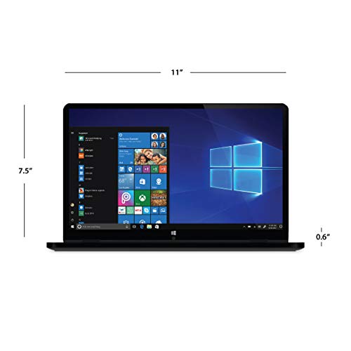 Ematic 11.6" Laptop, Touchscreen, 2-in-1, Windows 10, Intel Atom Quad-Core Processor, 2GB RAM