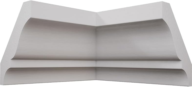 1 5/8"P x 2 1/4"H WM52 Americraft Solid Paint Grade Wood TrimPro Crown Moulding Inside Corner, Primed Pine Matches Moulding MLDW01X03WM52PP