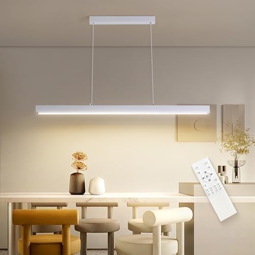 LED Lampara de techo colgante, 80CM Lampara Colgante Cocina Regul...