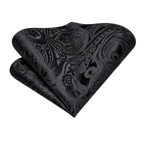 Image of Dubulle Paisley Floral Ascot for Men Self Tie Mens Cravat and Pocket Square Cufflinks Wedding