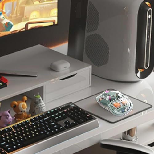 Souris sans fil transparente trimode RVB pour ordinateur portable PC et tablette tactile - 2