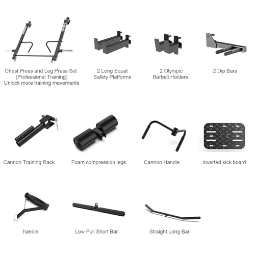 Image of Strength Smith Machine Squat Rack Pull Up Bar Upper Body Strength Training Leg Developer Commercial Home Gym Strength Training (Smith Machine R8 PRO)