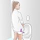 Kobert-Goods Frauen-Urinal Trichter aus flexiblem Silikon sicheres Pinkeln im Stehen & Hocken Unterwegs mit Wasserdichten Aufbewahrungs-Beutel für Schwangere Damen perfekt bei Outdoor-Aktivitäten