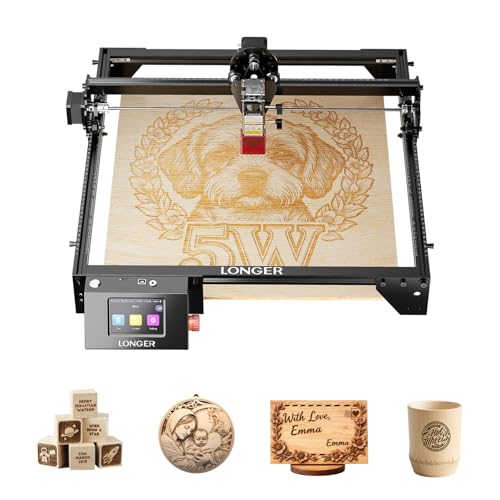 LONGER RAY5 Laser Engraver, 5W Laser Engraving Cutting Machine for...
