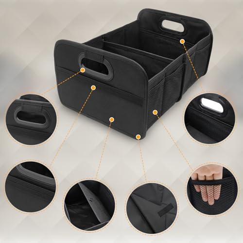 Organizador Maletero Coche, Bolsa Maletero coche Plegable con Bolsillos, Caja de Almacenamiento Multiuso para Coche - 33*46*23 cm - imagen 3