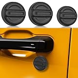 Strong Magnetic(Upgrade N52) Keyhole Covers Compatible with 2018-2025 Jeep Wrangler JL and Gladiator JT, Keyhole Protection Keyhole Cover Door Lock Cover for Jeep 3 Year Warranty (Classic)