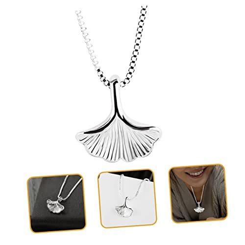 Collier Ginkgo chaîne de clavicule à offrir comme médaillon porte-bonheur - 2