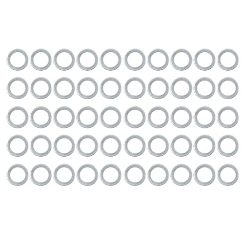 Image of X AUTOHAUX 50pcs Engine Oil Crush Washers Drain Plug Gaskets 16mm ID. 22mm OD. for Car (Pack of 4)