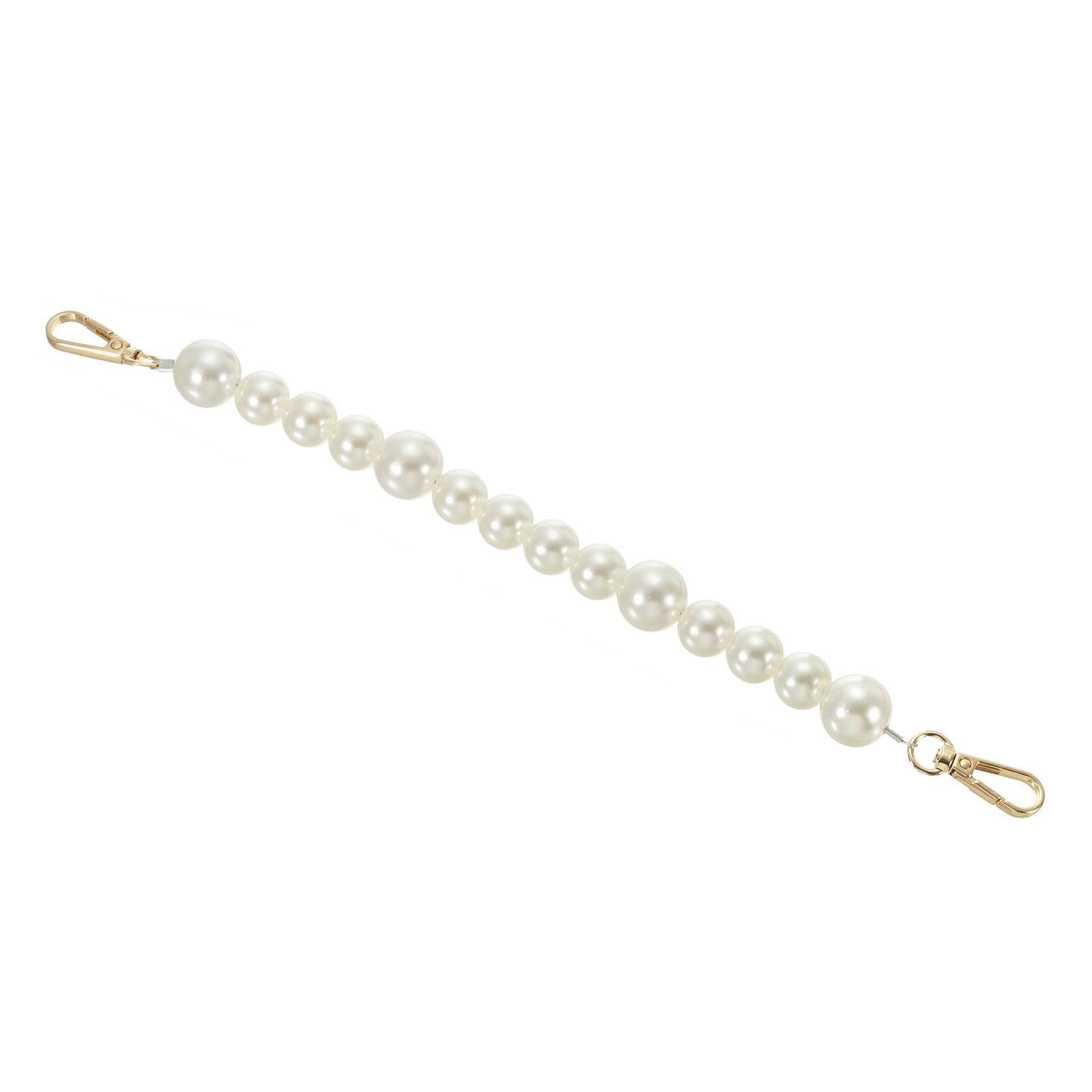 PATIKIL Imitation Pearl Bead Purse Chain Strap 12.6"