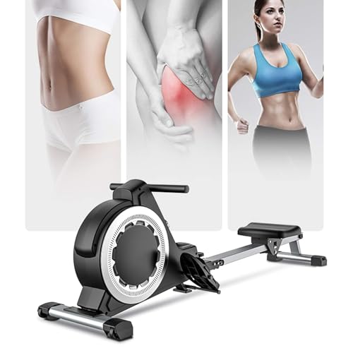 Wioślarz, magnetyczny rower Bluetooth z kompatybilnością z aplikacją, wyświetlacz LCD, pojemność 158 kg, do domowej siłowni i treningu cardio