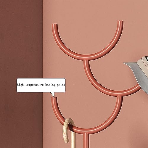 Porte-vêtements autoportant en métal robuste et stable Rosso