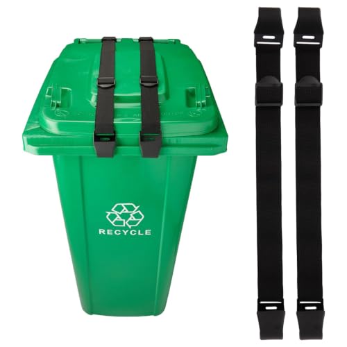 2PCS Bear Proof Trash Can Lock with Double Metal Claw - Heavy Duty Garbage...