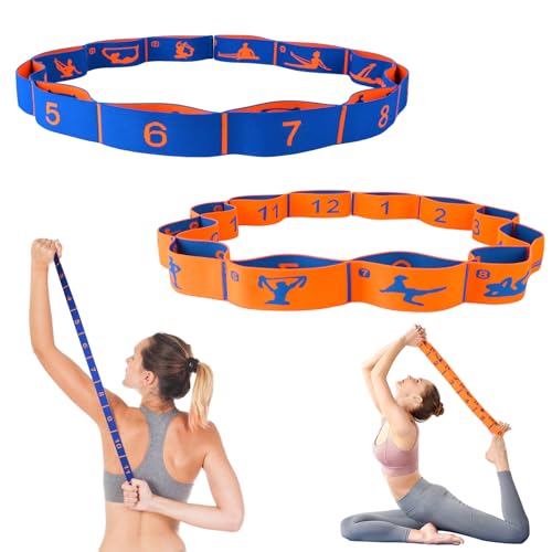 CEILIWEN Long Fabric Resistance Bands, Yoga Stretching Bands, Stretch Resistance Bands For Exercise, Stretch Straps for Physical Therapy, Yoga, Pilate, Fitness