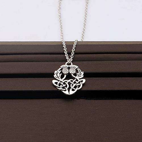 CENWA Double Scottish Thistle Scottish Necklace2