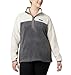 Columbia Womens Benton Springs Half Snap II Pull Over Fleece Jacket, City Grey Heather/Chalk, Large