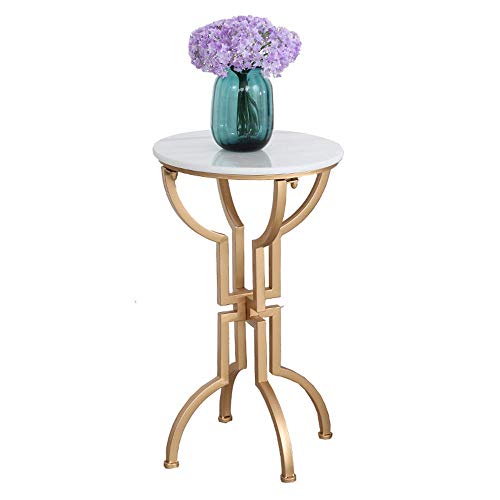 Home&Selected Furniture/Side Table Round Marble Coffee Table Telephone