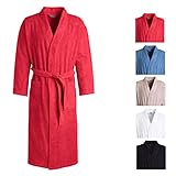 Egeria TOPAS Unisex Bademantel in Kimonoform für Damen und Herren, Größe M, Farbe China Red