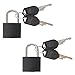 Operitacx 2 PCS Suitcase Locks avec Clés Cadeaux Métalliques Padeau à Bagages Small Keyed Calide pour L' école Gym à L' école 20 Mm Noir