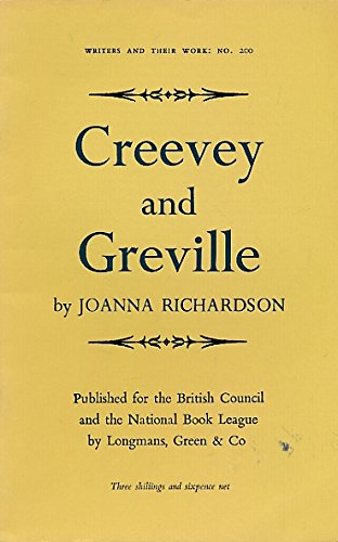 Creevey and Greville (Bibliographical series of... B0006BXM2G Book Cover