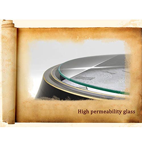 Wall Clock Modern Mediterranean Retro Living Room Bedroom Kitchen Quartz Clock Round European Style American Clock (Size : 14inches) - Image 6