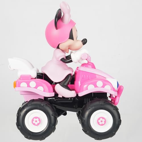 Disney Jr: ATV 4 Wheeler - Minnie- 7.5" R/C Toy Vehicle, Light Up, EZ Pushbutton Remote Control, Wheelies-Spins, Race, Full Function 2.4 GHz, Kids 3+ by Jamn Products - Image 5
