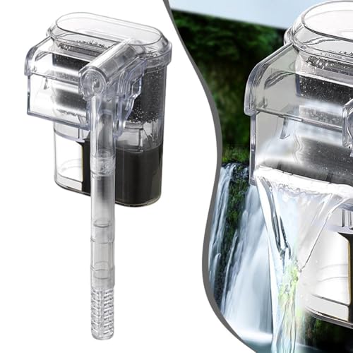 Vibsky Filtre cascade externe pour aquarium avec pompe de circulation alimentée par USB, débit...