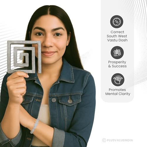 Plus Value Lead Helix for Vastu Dosh Nivaran – South West Corner Remedies for Toilet, Kitchen, Entrance, Missing Corner or Cut – 4 Inch Vastu Correction Tool – 1 Pc for Home & Office Use