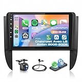 4Core+64G ROM Android 15 Car Stereo Radio for Chevrolet Aveo LS Sedan 2005-2008 Wireless Carplay Android Auto, 9'' Touchscreen Head Unit with GPS Navigation BT-5.0 5G-WiFi FM/RDS EQ Backup Camera SWC