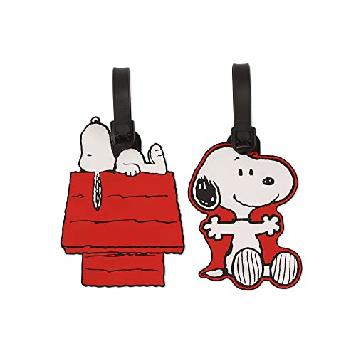 Peers Hardy - Peanuts Snoopy czerwony, biały i czarny 2-częściowy bagaż