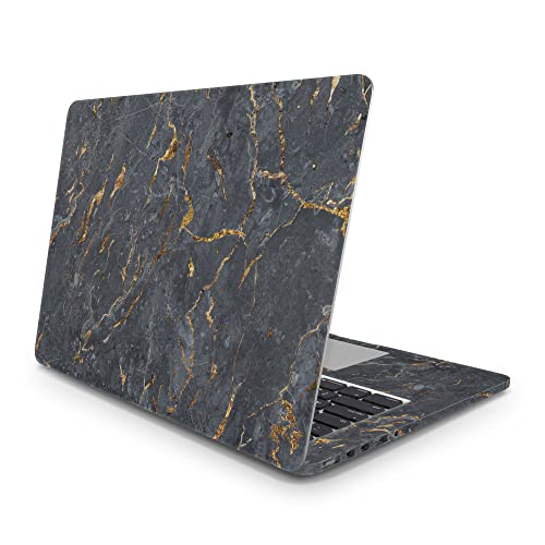 Sticker Master Black Marbled Surface Etiqueta del Vinilo del portátil de la Piel 13 14 15 Pulgadas del Cuaderno para ASUS Acer HP Lenovo Huawei DELL Msi Toshiba 15.6 Inch (38x27 cm) Cover