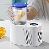 WISFISSH Getränke-Flüssigkeitskühler, geräuscharme, schnelle Kühlung, Multifunktions-Becherkühler/Heizung, geeignet für Schlafzimmer, Arbeitszimmer, Büro usw.