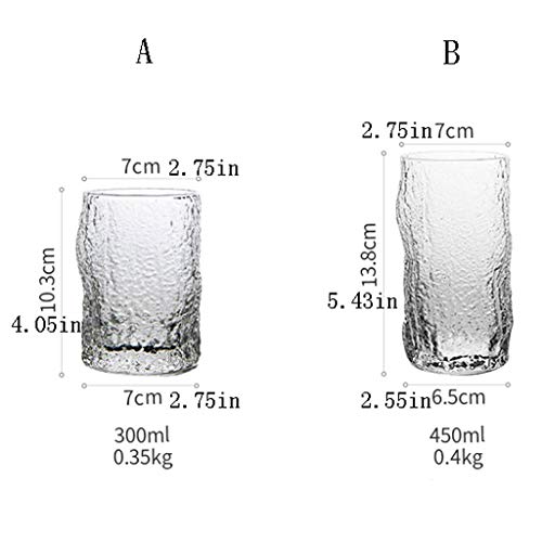 Vasos de agua y cerveza TOMYEUS de vidrio para comidas familiares y cenas 3