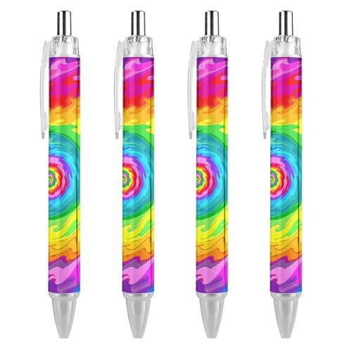 Bolígrafos retráctiles tipo tie-dye para llenar de color tus apuntes escolares