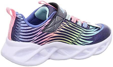 Skechers Kids Girls Twisty Brights-Mystical Bli Sneaker, Navy/Multi, 3 Little Kid | Image 7