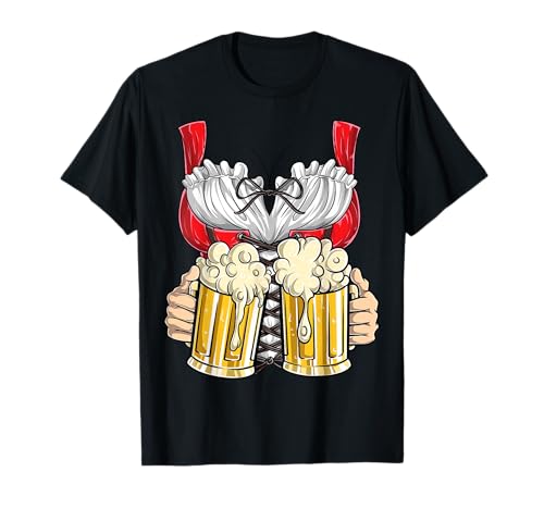 Dirndl Costume Oktoberfest Clothes Woman Women Beer Mug T-Shirt