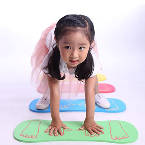 2Pcs Eva Training Hand Foot Core Indoor Mat Supplies Multi- Function Stability Boards Hand- Toys Children Exercise Exercising Balanced Toy Yellow Game Outdoor Kid Plaything #TOP6