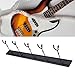 SUNGOOYUE Guitar Wall Mount Rack System with 5 Adjustable Hooks, 270 Degree Rotating Aluminum Rail for Electric Acoustic Bass Ukulele Display, Space Saving Instrument Storage