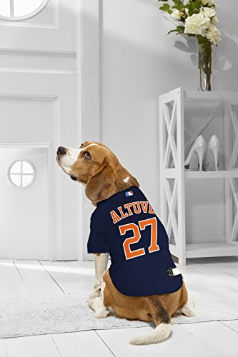 Image of MLBPA Dog Jersey - Jose Altuve #27 Pet Jersey - MLB Houston Astros Mesh Jersey, Small