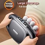 16-Head deep Tissue Massage Gun,with 30 Massage speeds and 3 Modes Muscle Massage Gun Massager, Silent Handheld Large Area Body Massager,for Full Body Muscle Relaxation and Home,Office (grey)