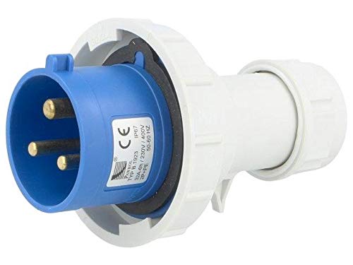 Connecteur alimentation AC mâle mâle 32A Pawbol B.1923 protection eau IP67